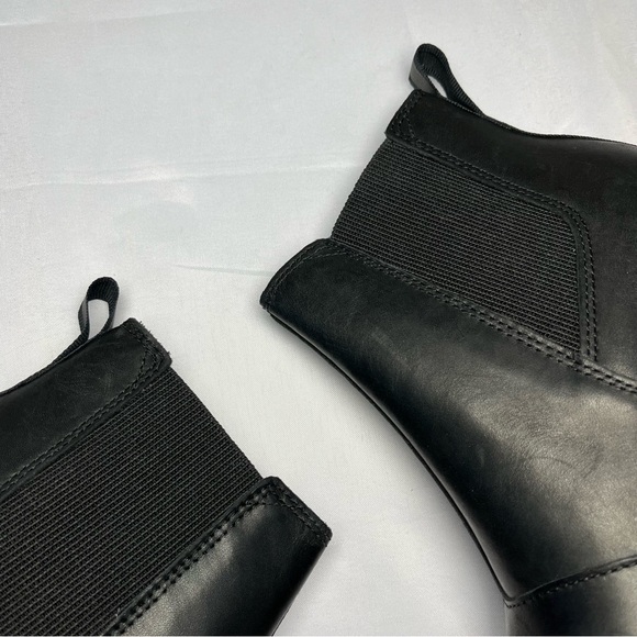 Sorel Brex Waterproof High-Heel Chelsea Boots Black Cactus Pink Size 7.5 - Picture 10 of 16